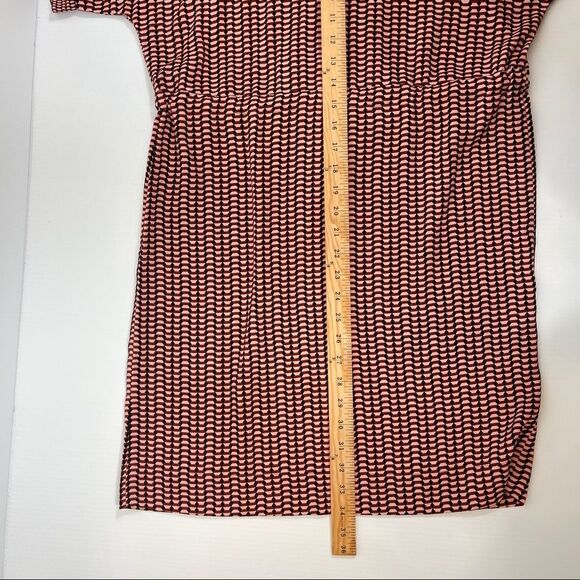 VERO MODA VMARIEL 2/4 Short Wrap Dress Mahogany Women's XS - Picture 8 of 10